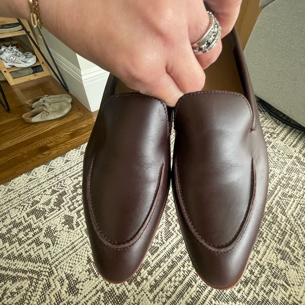 Everlane Burgundy Leather Loafers